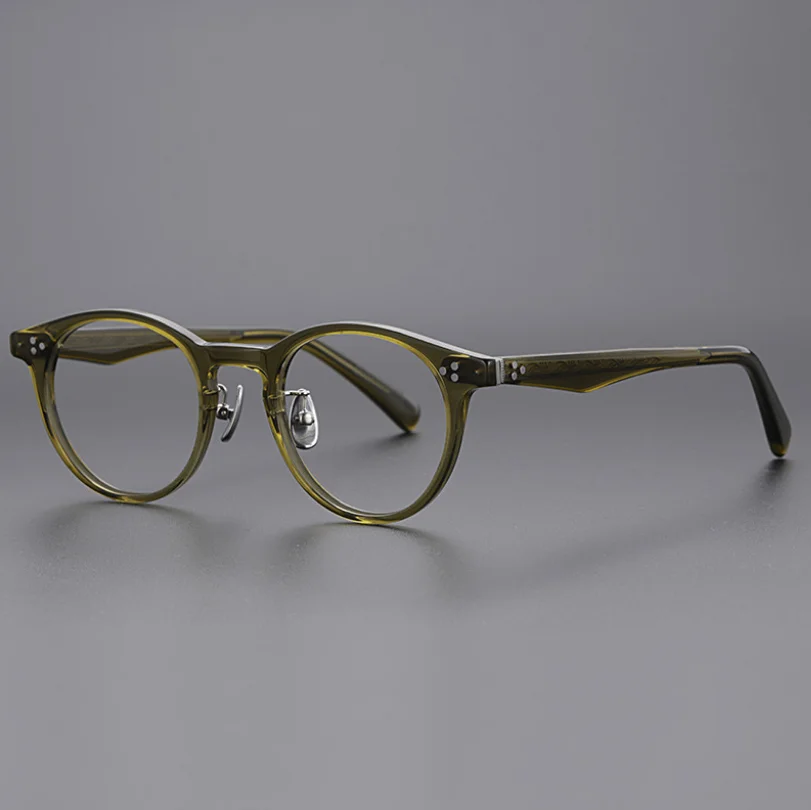 

Оптические очки для мужчин и женщин, винтажные аксессуары для защиты от царапин, из ацетата, ручной работы