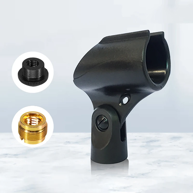 

Durable Plastic Construction /Copper Threading Mic Clip Mic Holders Spring Clip
