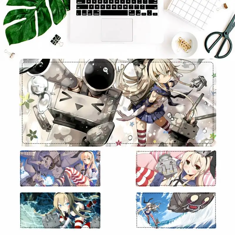 

Cheap KanColle Kantai Shimakaze Mouse Pad PC Laptop Gamer Mousepad Anime Antislip Mat Keyboard Desk Mat For Overwatch/CS GO
