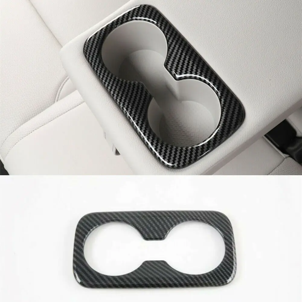 

Carbon Fiber Inner Rear Water Cup Holder Cover for Hyundai Tucson NX4 2022-23
