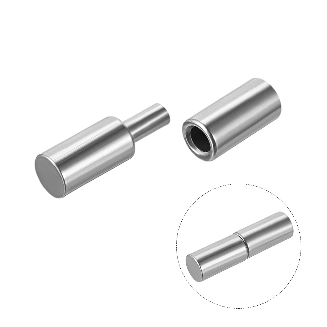 10Set Welded Hinged Cylindrical Removal Door Shaft Hinges 32x8/37x9/53x16mm Home Gate Window Part Male to Female Steel Hinge Pin - купить по