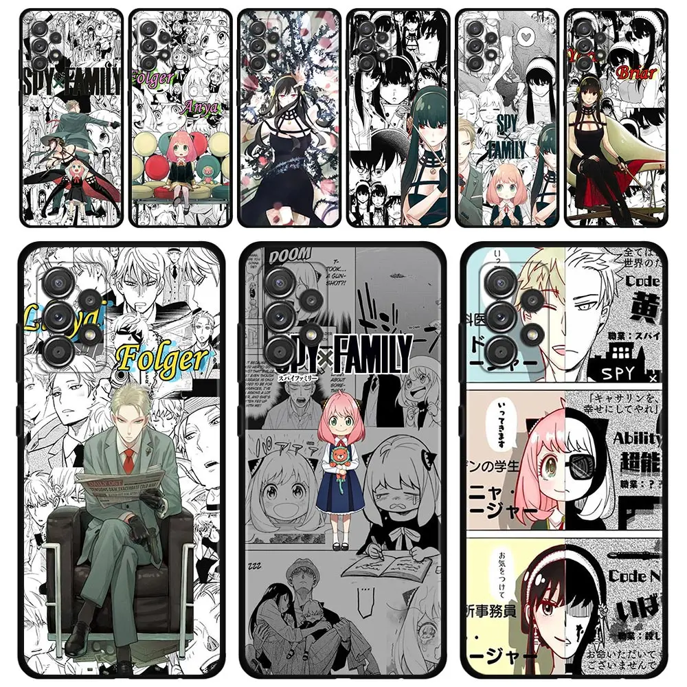 

Celular For Samsung Galaxy A71 A51 A41 A12 A23 A52 A72 A22 A03s A52s A53 A73 A32 A33 Case Spy×Family Comics Twilight Yor Anya