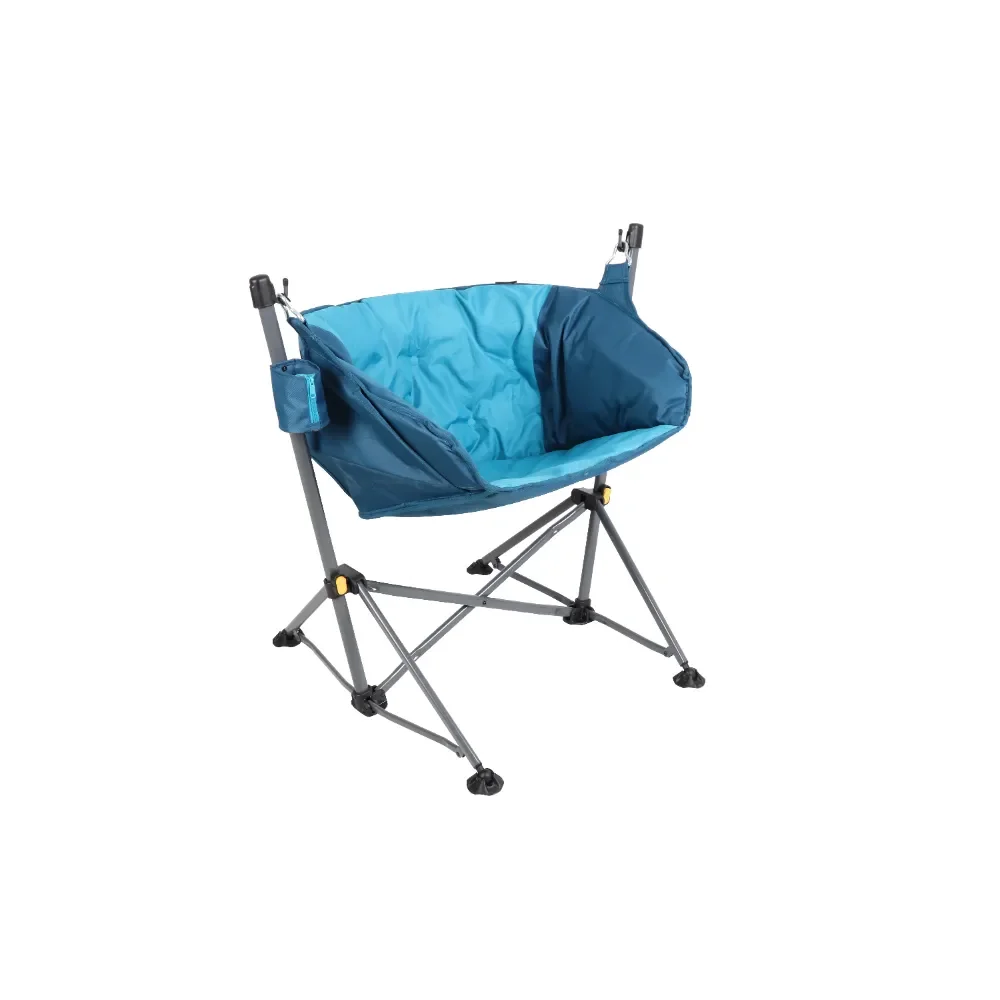 

Кресло-гамак BOUSSAC с структурой, цвет синий, Размер продукта 39,2x33,5x37,9, переработанный полиэстер