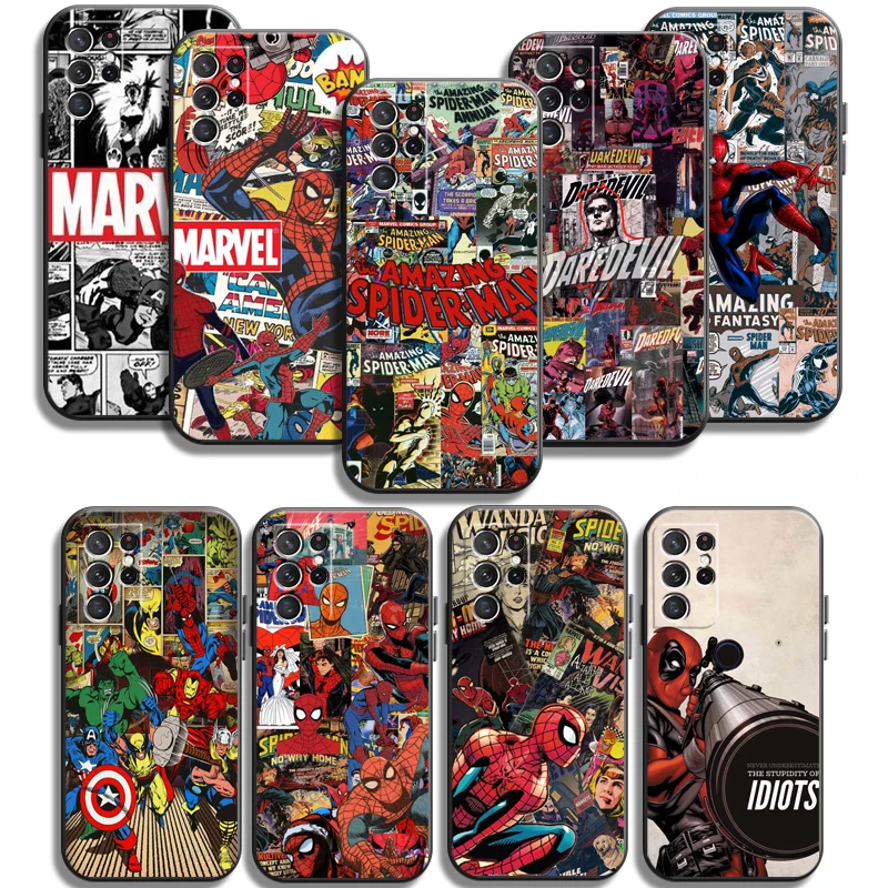 

Marvel Comics Phone Cases For Samsung Galaxy A31 A32 4G A32 5G A42 5G A20 A21 A22 4G 5G Soft TPU Carcasa Coque