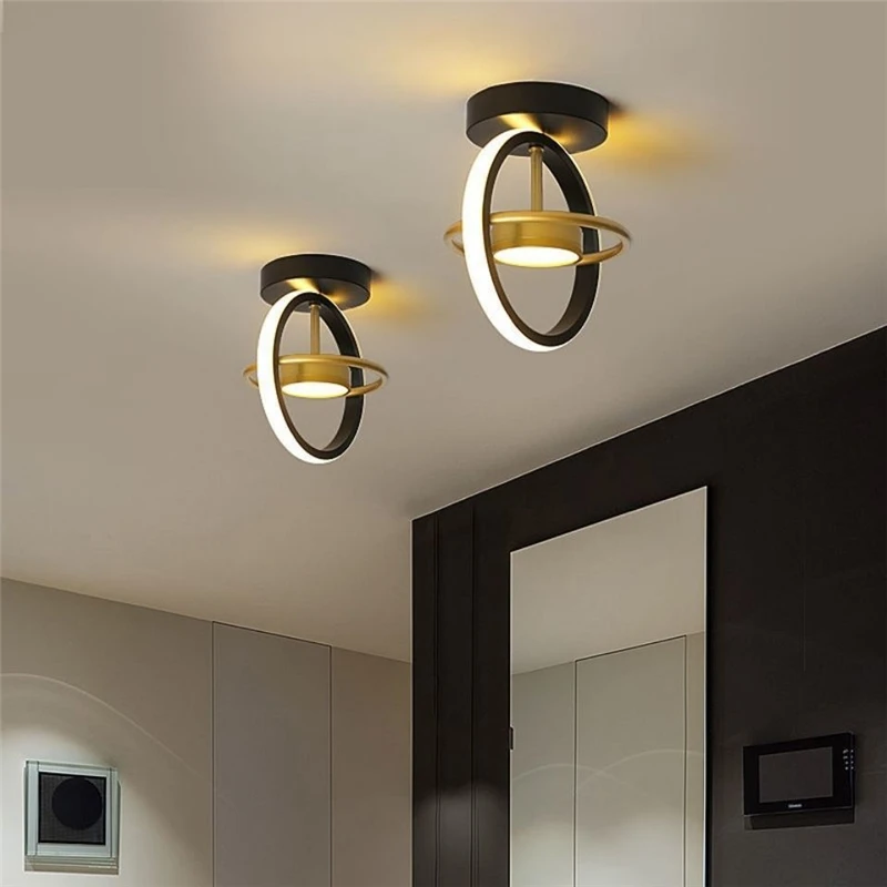 Modern  Rings Led Chandelier Home Lighting Ceiling Mounted For Living Room Bedroom Hanging  Lights