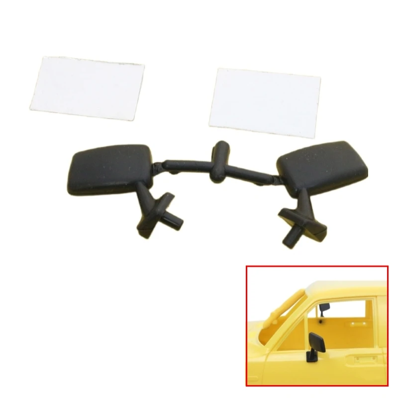 Резиновое зеркало заднего хода для 1/10 Rc Crawler Truck Trail Finder 2 Hilux Bruiser SCX10, пульт дистанционного управления, аксессуары для автомобиля Crawler