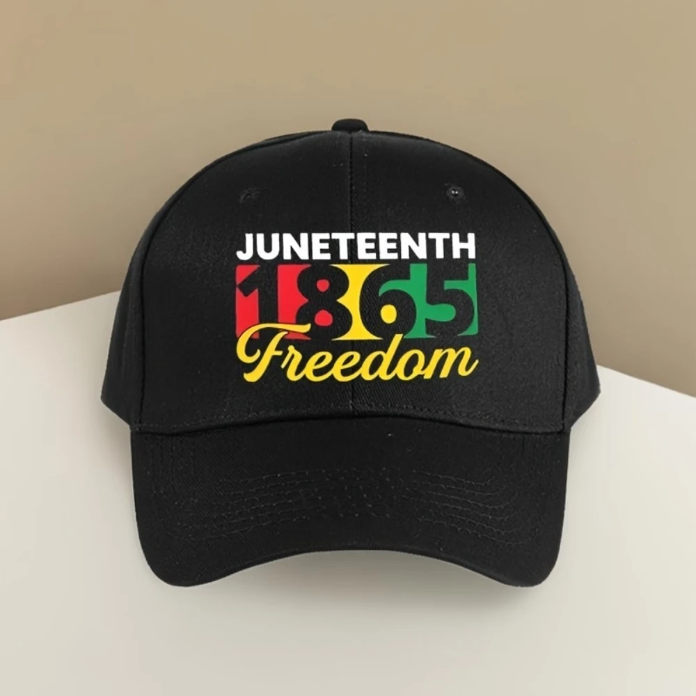 Фото Кепка Juneteenth Freedom Hat - регулируемая кепка с дизайном в стиле «Протокола о освобождении рабов», легкий полиэстер, подходит для Juneteenth. №1