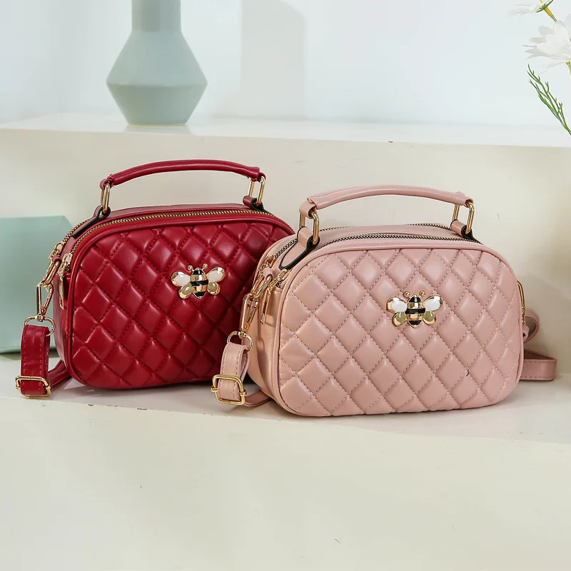 

Small Square Handbag for Women Shoulder Bags Solid PU Designer Cosmetic Bag Female Coin Purse 2022 Fashion Summer Crossbody Pack