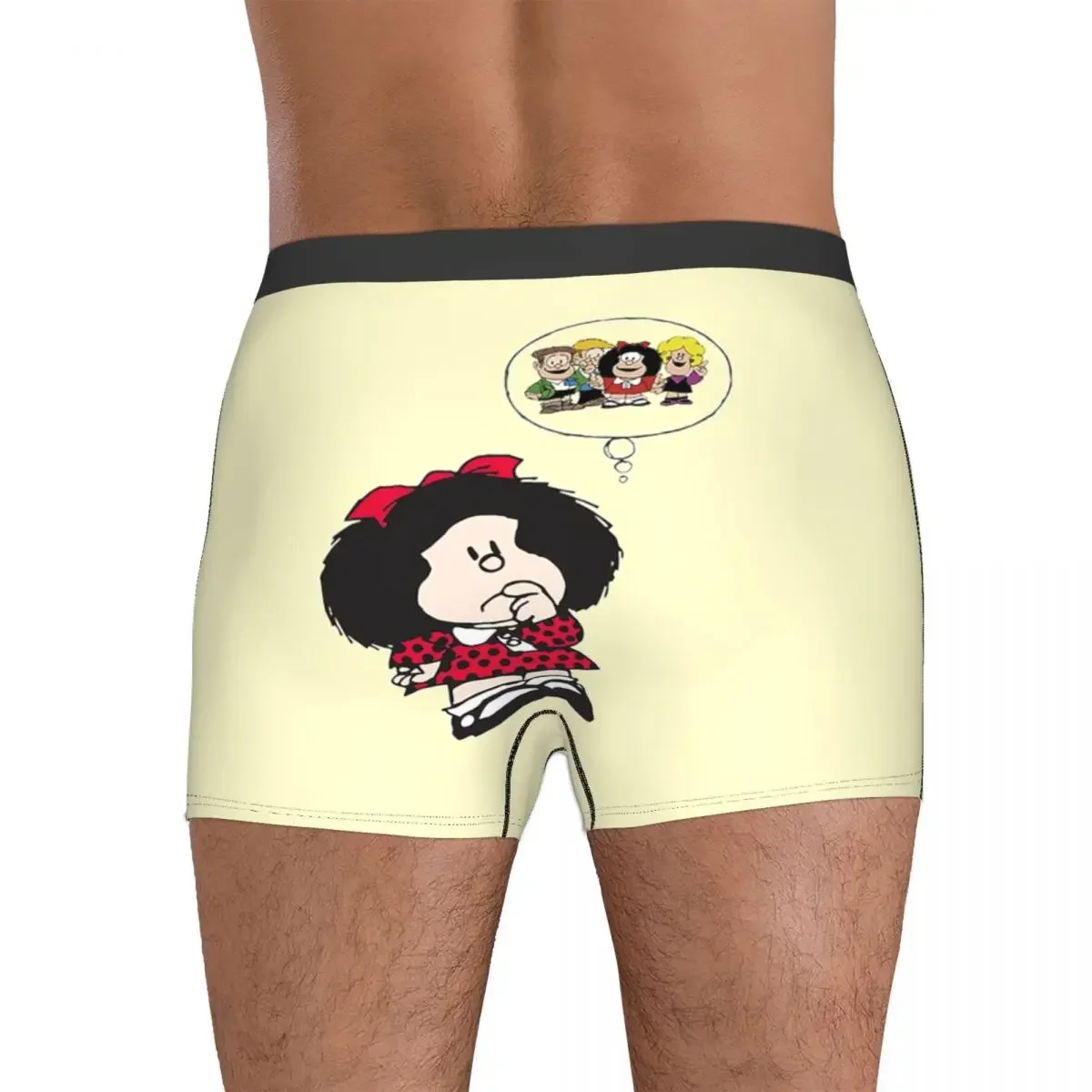 Мужские комиксы Mafalda Quino мультяшное нижнее белье винтажный юмор сексуальные