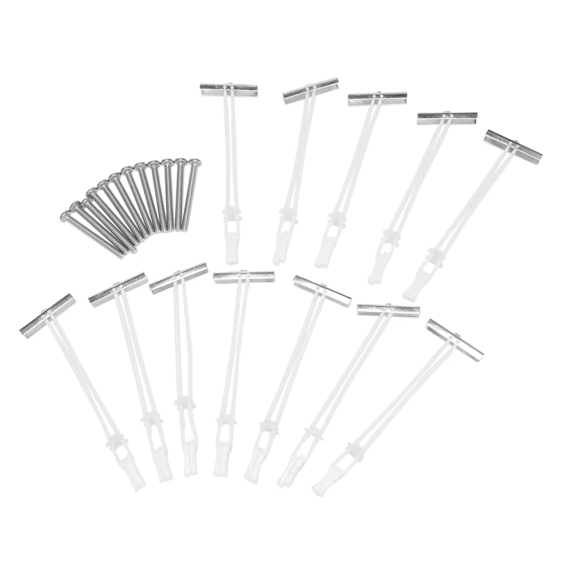 

JHD-12Pcs Heavy Duty Drywall Anchors Wall Anchors And Screws For Drywall Concrete Anchors 270 Lbs In 1/2Inch Drywall