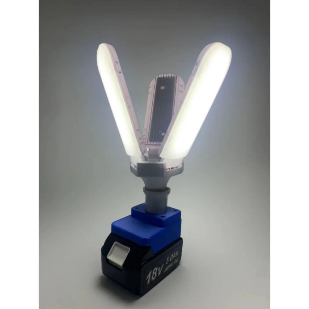 Portable E27 12-60V 5W 10W 15W 20W Bulb Lamp LED Work Light Compatible For Makita 18V Bl Series Lithium Battery