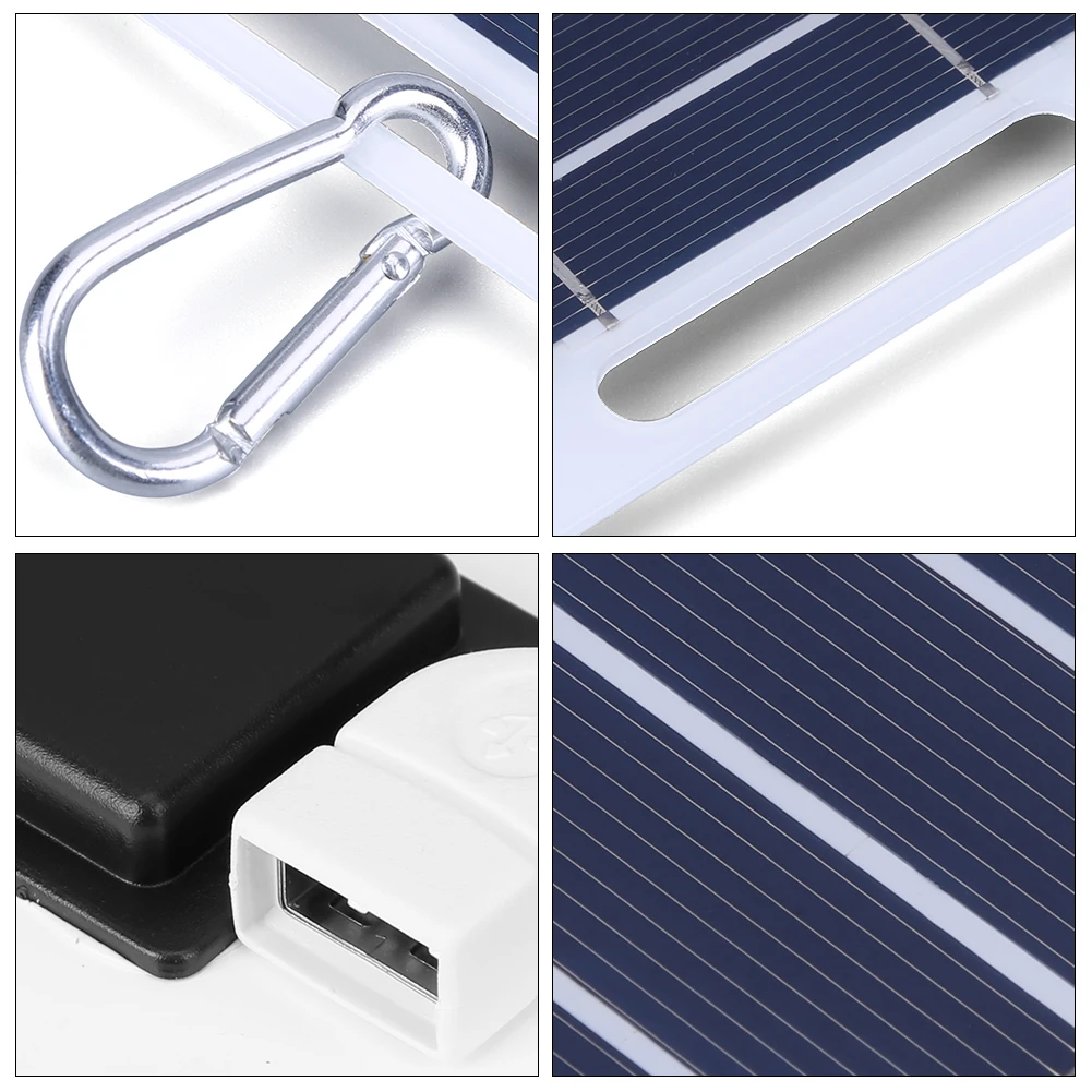 5-1 шт. 5 в солнечная панель с USB Водонепроницаемая наружная портативная система
