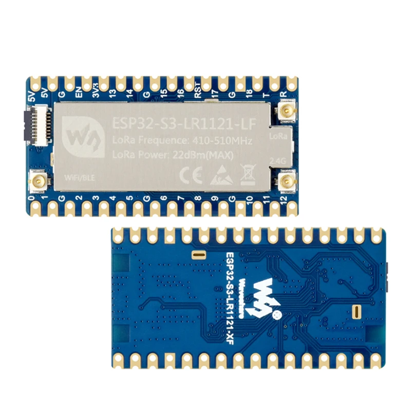 Фото Плата разработки Waveshare ESP32-S3 LoRa LR1121 с RF-чипом третьего поколения, поддержка Sub-GHz/2.4GHz LoRa ESP32-S3-LR1121-HF №4