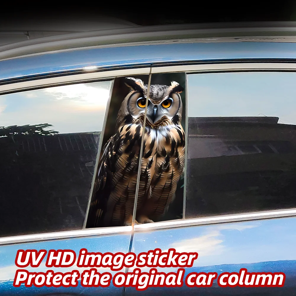 Автомобильные наклейки с совой авто стойки B водостойкий солнцезащитный крем