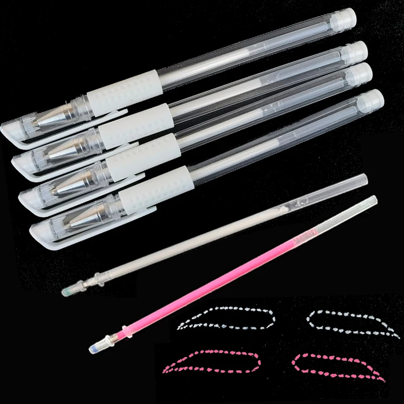 

20pcs Surgical Eyebrow Tattoo Skin Marker Pen Core Microblading Tattoo Accessories Permanent Makeup Eyebrow Supplier White Pink