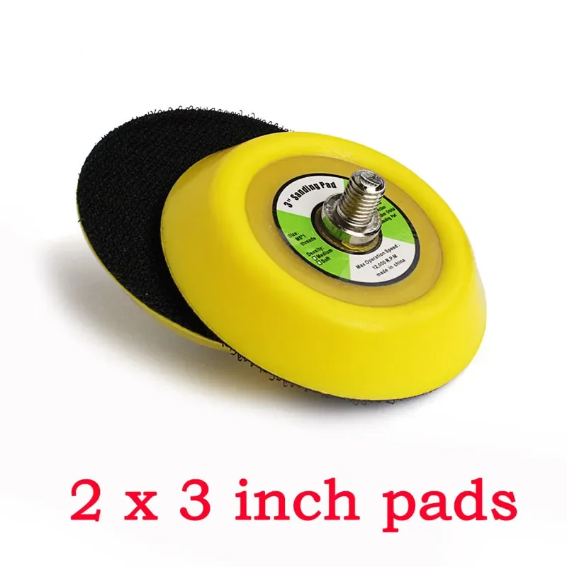 

3 дюйма/4 дюйма/5 дюймов/6 комплектов полировальной шлифовальной машины, опорные пластины, шлифовальные накладки на липучке для полировки автомобиля, воздушная шлифовальная машина, полировальный диск 5/16 дюймов * 24