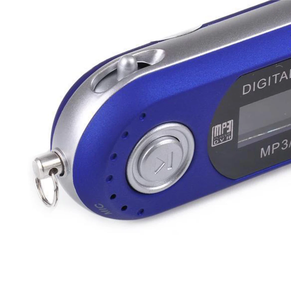 Горячий продажный USB MP3 музыкальный плеер с цифровым ЖК-экраном, встроенной картой памяти 4G 8G TF, радио с функцией записи FM Mp3 включен.