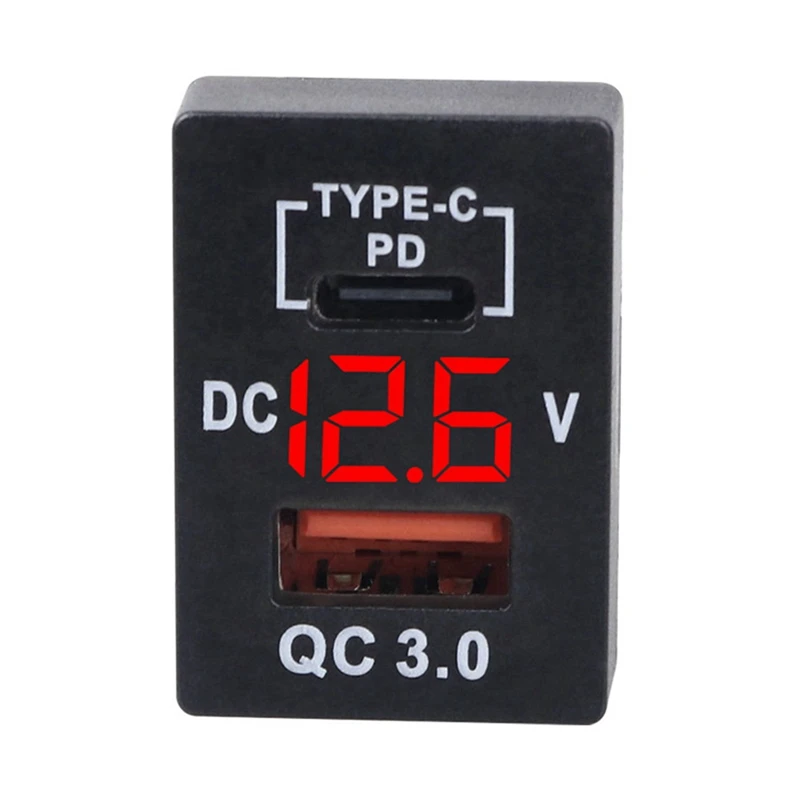 2 шт. автомобильное зарядное устройство USB Type-C