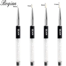 BQAN Professional 5mm/7mm/9mm Nail Brush Hand Draw Tips Drawing Line Painting Pen Tools Manicure Nail Art Brush Decoration