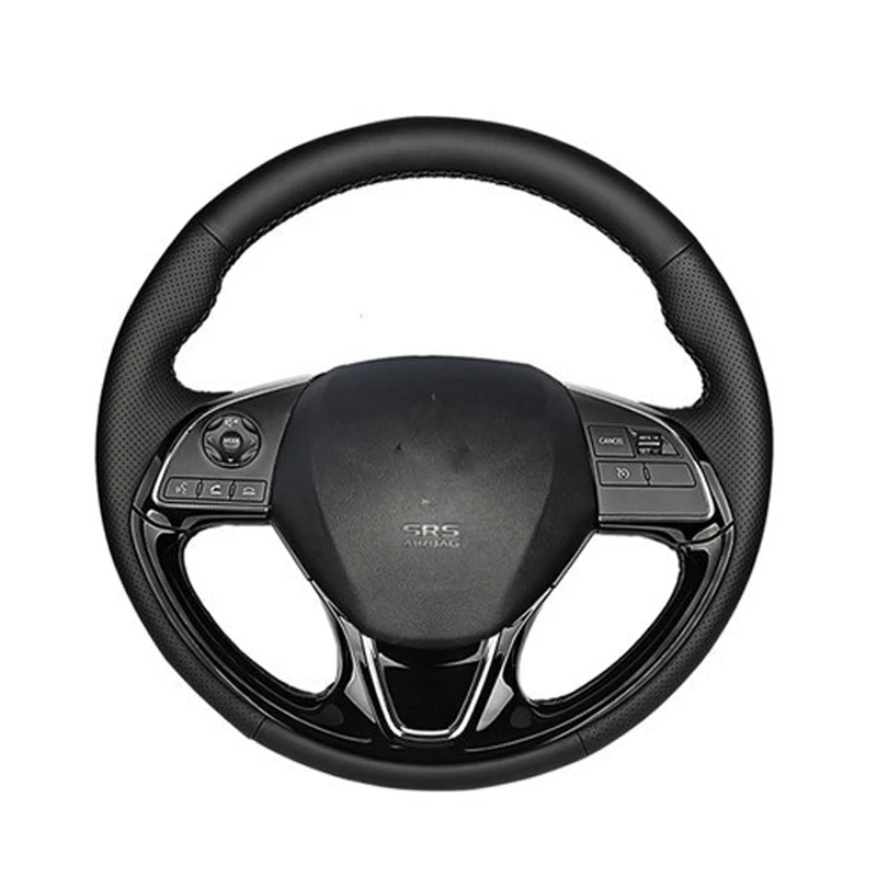 RAYFONE кожаный прошитый вручную чехол рулевого колеса автомобиля для Mitsubishi Outlander 2016