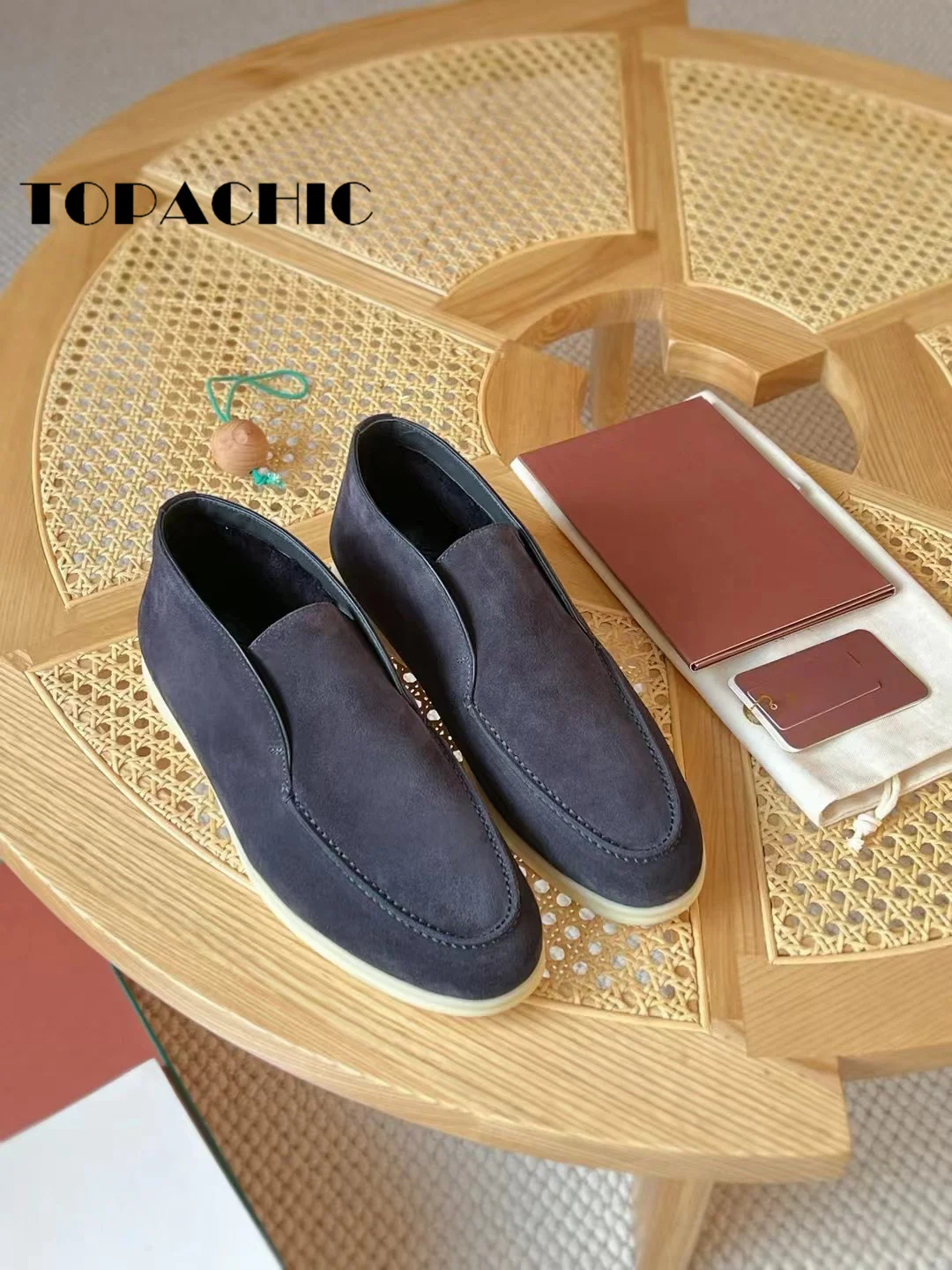 10.26 TOPACHIC-Мужская обувь из воловьей кожи с подкладкой шерсти и плюша сохраняющая