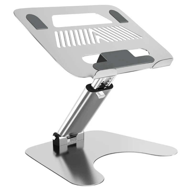

Foldable Laptop Stand Adjustable Height And Angle Ergonomic Laptop Lifter, Desktop Heightening Stand Cooling Stand