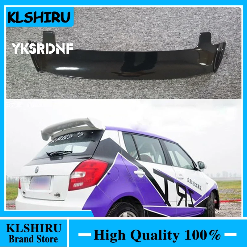 

For Fabia Spoiler High Quality ABS Material Car Rear Wing Primer Color Rear Spoiler For Skoda Fabia Spoiler 2006-2014
