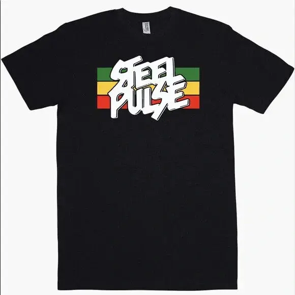 Футболка со стальным импульсом ручная работа новая в стиле хип-хоп регги Merch 2023