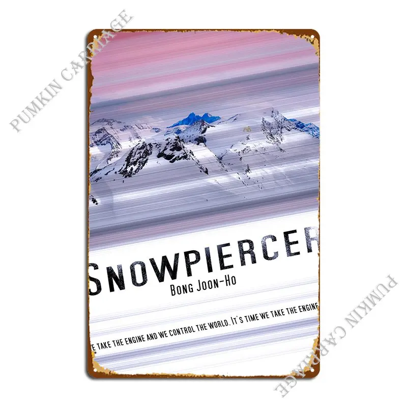 Металлический плакат со снежным пирсингом, кухонный дизайнерский настенный фотоплакат на заказ