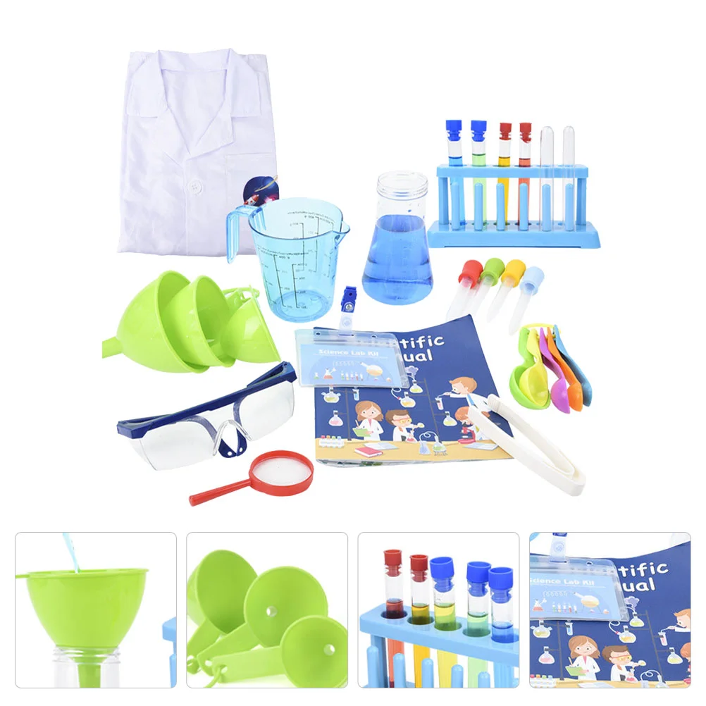 

Детский набор Toyscience, лабораторные игрушки, эксперимент, Pretendplay, детская трубка, Детские эксперименты, Мензурка, пальто, домашний Обучающий н...