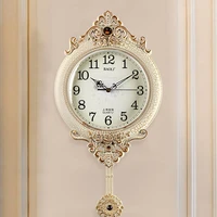 vintage luxury hall large 3d wall clock unusual home creative pendulum wall clock living room orologio da parete watch home