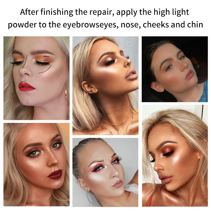 Кардиоидная Палитра для выделения контура бронзер палитра макияжа контур тела