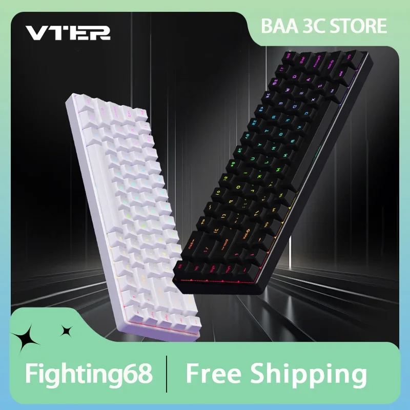 Feker Fighting68 Механическая клавиатура с магнитным переключателем 8K Проводная