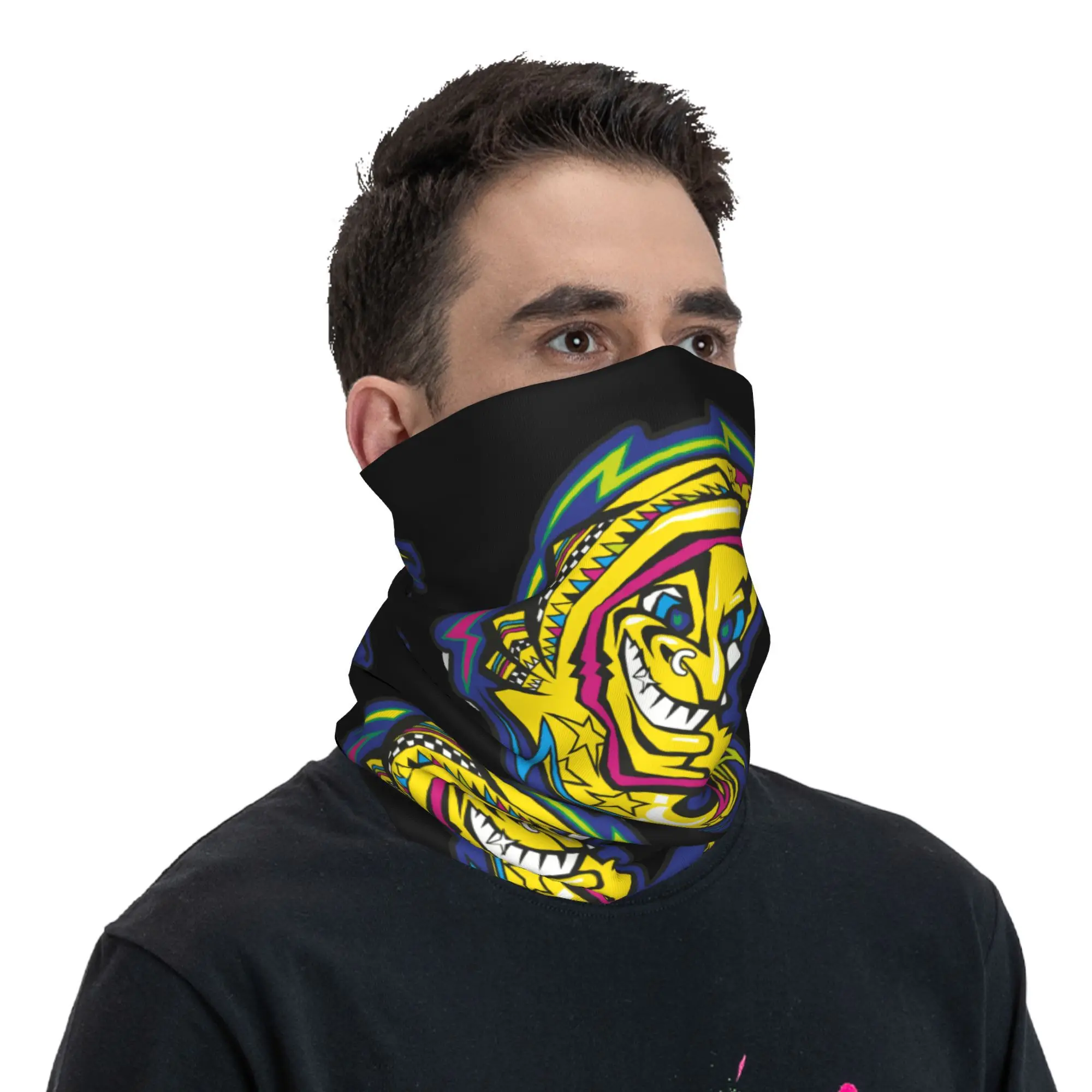 Изготовленная на заказ зимняя повязка голову Motor-Gp Rossies-Race утеплитель для шеи