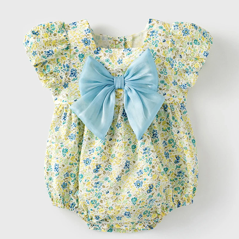 

Детский летний комбинезон с коротким рукавом