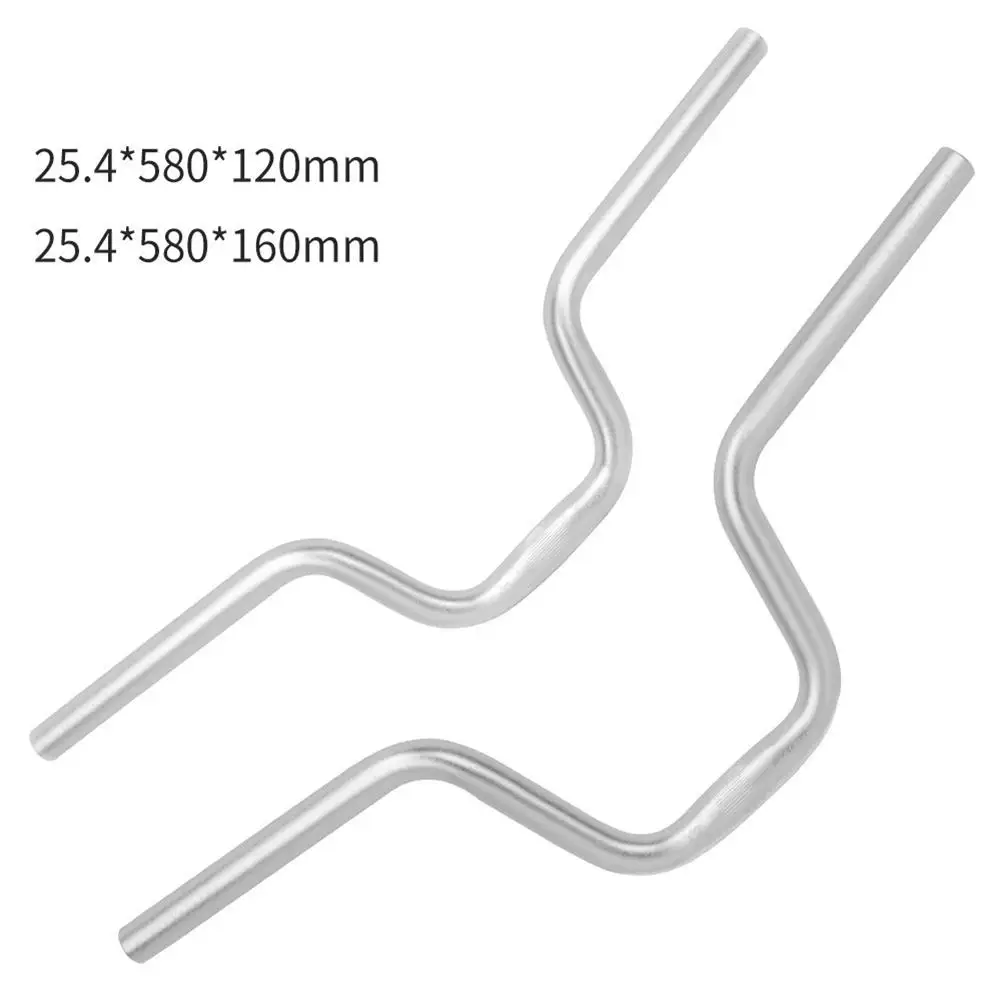 

Aluminum Alloy Bike Handlebar U-shaped Heightened 25.4x520mm Bike Handlebar Riser Cycling Parts for Mountain/Folding Bike