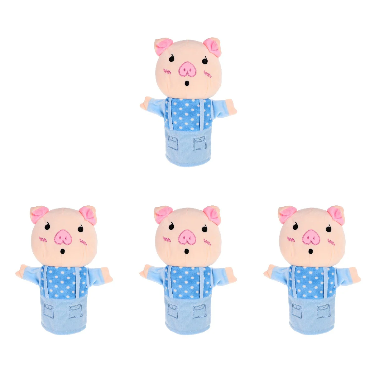 

4 шт., плюшевые игрушки-животные, 27 х23х7 см