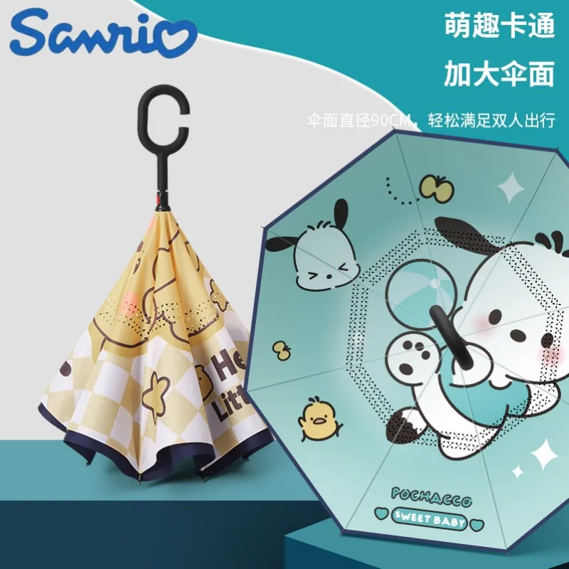 Sanrio Kawaii почтовый My Melody Girl Cinnamoroll Зонт с рисунком полностью автоматический