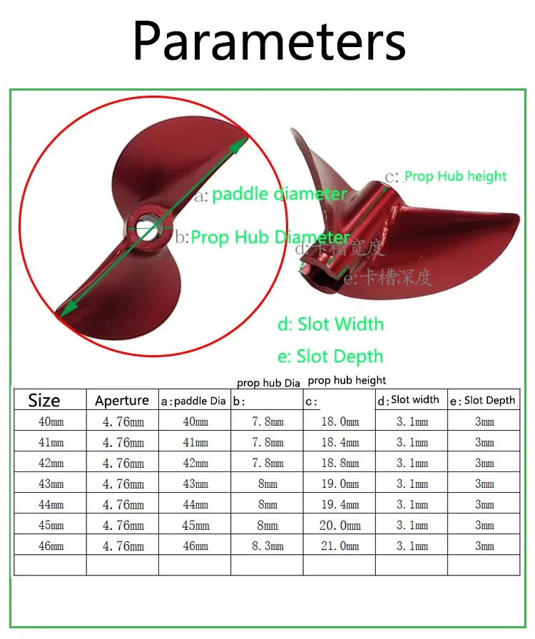 Винт высокоскоростной с большим V-образным шагом, на байонете, изготовленный из алюминиевого сплава на станке с ЧПУ, с диаметром отверстия 45 мм и шагом 1,9, для гоночной электрической лодки серии Cat.