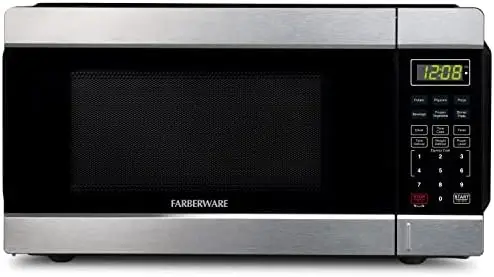 

Microwave 1100 Watts, 1.2 cu ft - Microwave Oven With LED Lighting and Child Lock - Perfect for Apartments and Dorms - Easy Clea