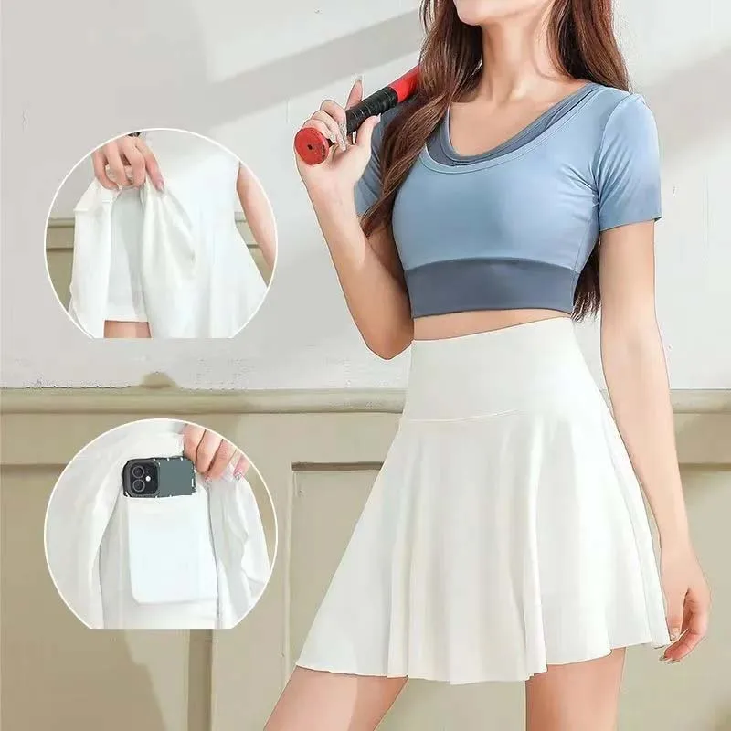 

Slim Hotsweet Sports Set High Waisted Short Skirt + Drop Top Spicy Girl Style Patchwork Design Korean Fashion Summer Wholesale