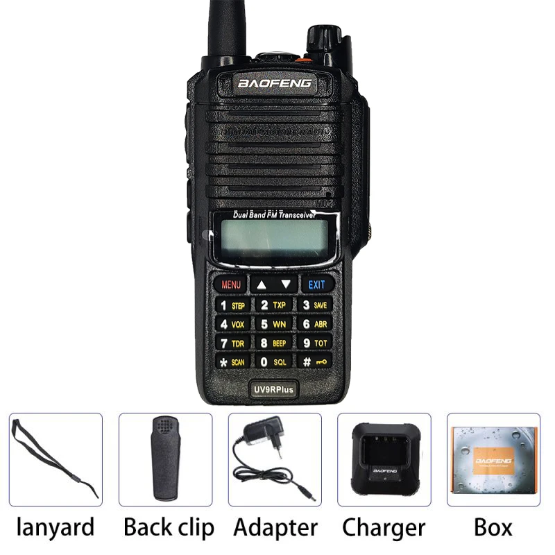Baofeng Walkie Talkie UV-9R Plus 10 Вт водонепроницаемая портативная радиостанция am FM
