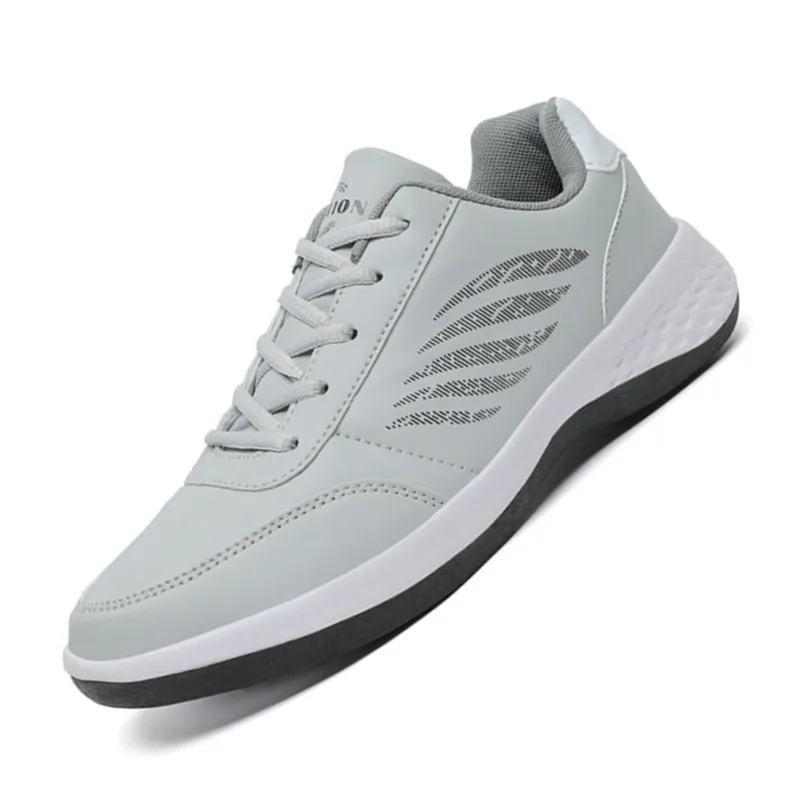 Leather Men Shoes Trend Casual Walking Shoe Man Breathable Waterproof Male Sneakers Non-slip Footwear