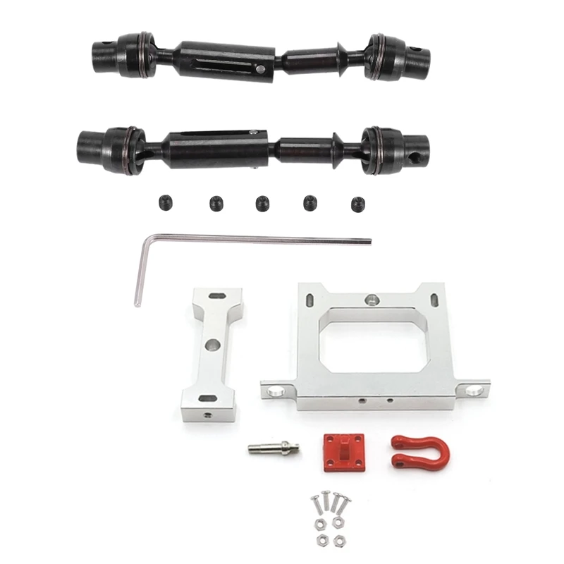 

Metal Front Rear Drive Shaft With Metal Beam + Rear Bumper With Tow Hook Upgrade Parts