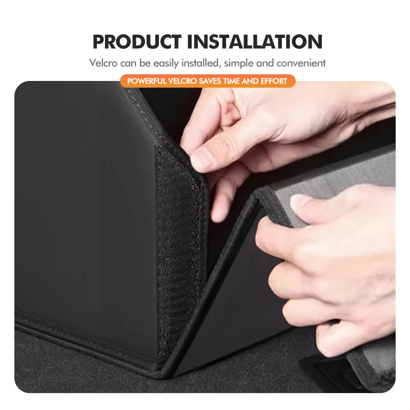 Автомобильный складной ящик для хранения нескользящий кожаный большой емкости