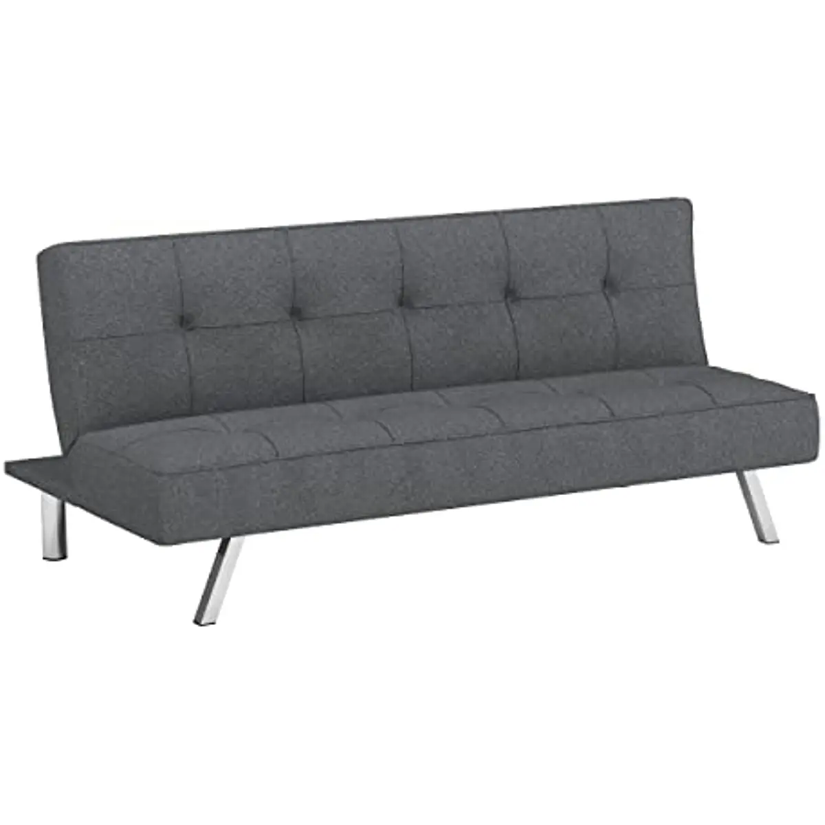 

Rane Convertible Sofa Bed, 66.1" W x 33.1" D x 29.5" H, Charcoal