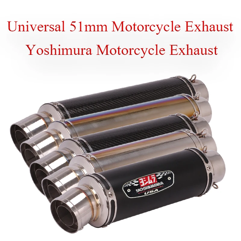 

Универсальный выхлопной глушитель Yoshimura 51/60 мм, выхлопной глушитель для мотоцикла Honda, BMW, Yamaha, Suzuki Escape Moto DB Killer