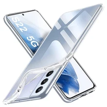 Ultra Thin Silicone Soft Case For Samsung Galaxy S23 S22 S21 S20 FE Note 20 Ultra 10 Plus Clear Transparent Back Cover Shell TPU