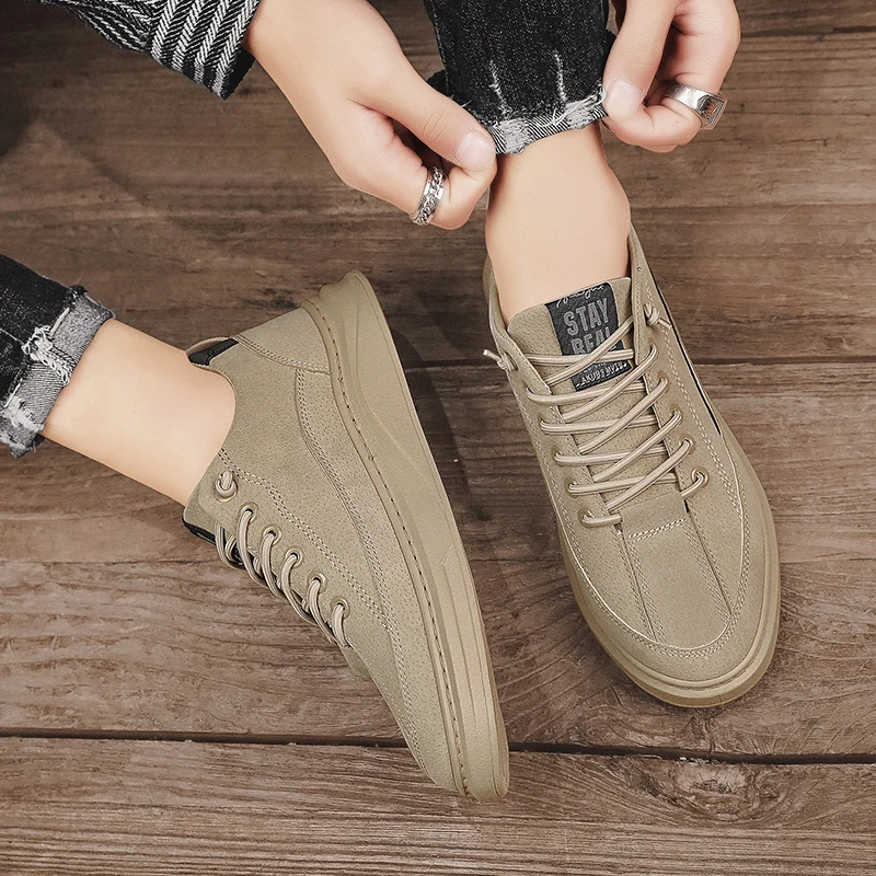 Мужские холщовые кроссовки дышащие для ходьбы скейтборда плоская подошва