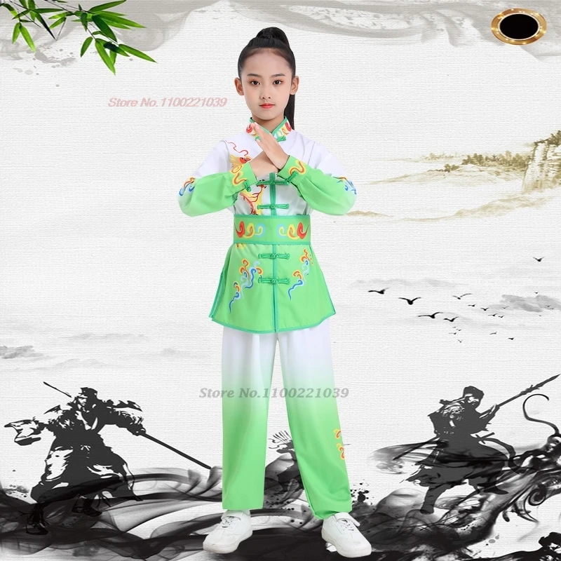 2024 китайский детский костюм ушу для боевых искусств униформа кунг-фу